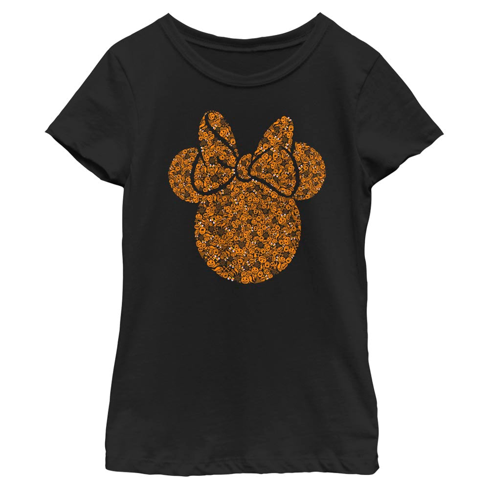 Girl's Disney Halloween Minnie Silhouette Filled T-Shirt